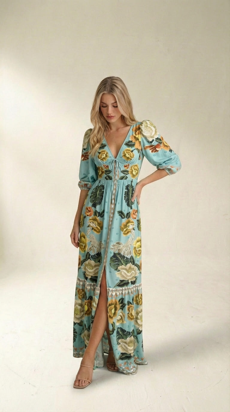 Vestido Longo Modelador Midi Fabiana