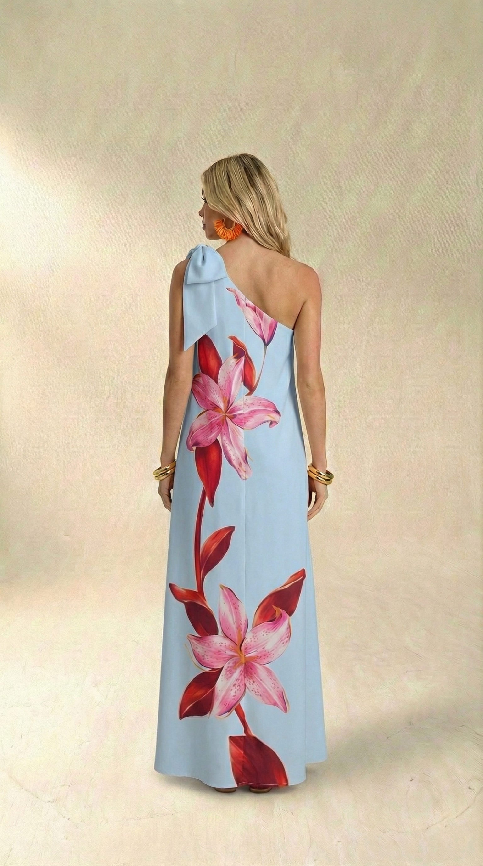 Vestido Longo Midi Flora