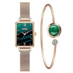Relógio Velvet + Bracelete Esmeralda