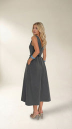 Vestido Longo Modelador Midi Maria Fernanda