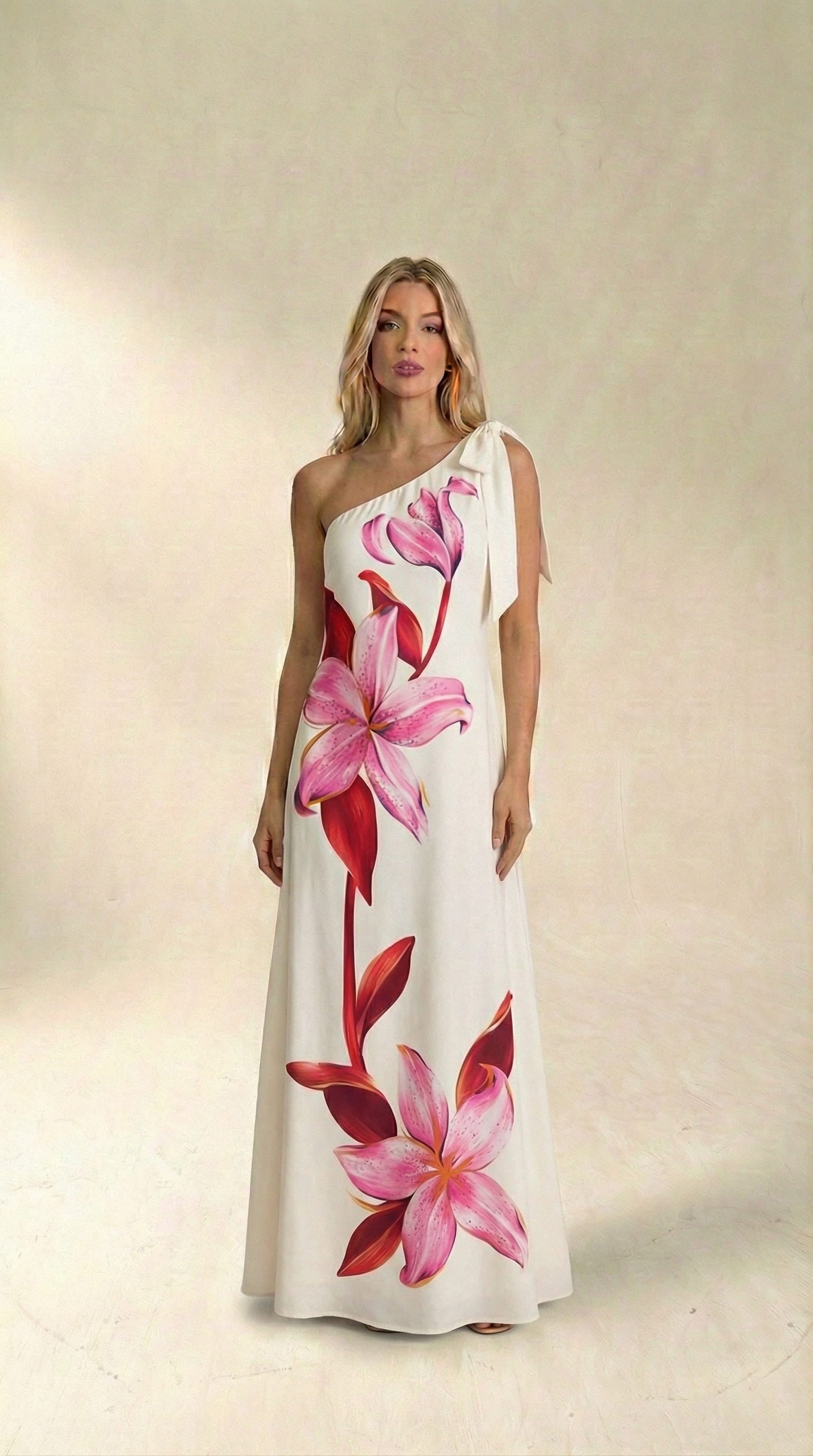 Vestido Longo Midi Flora