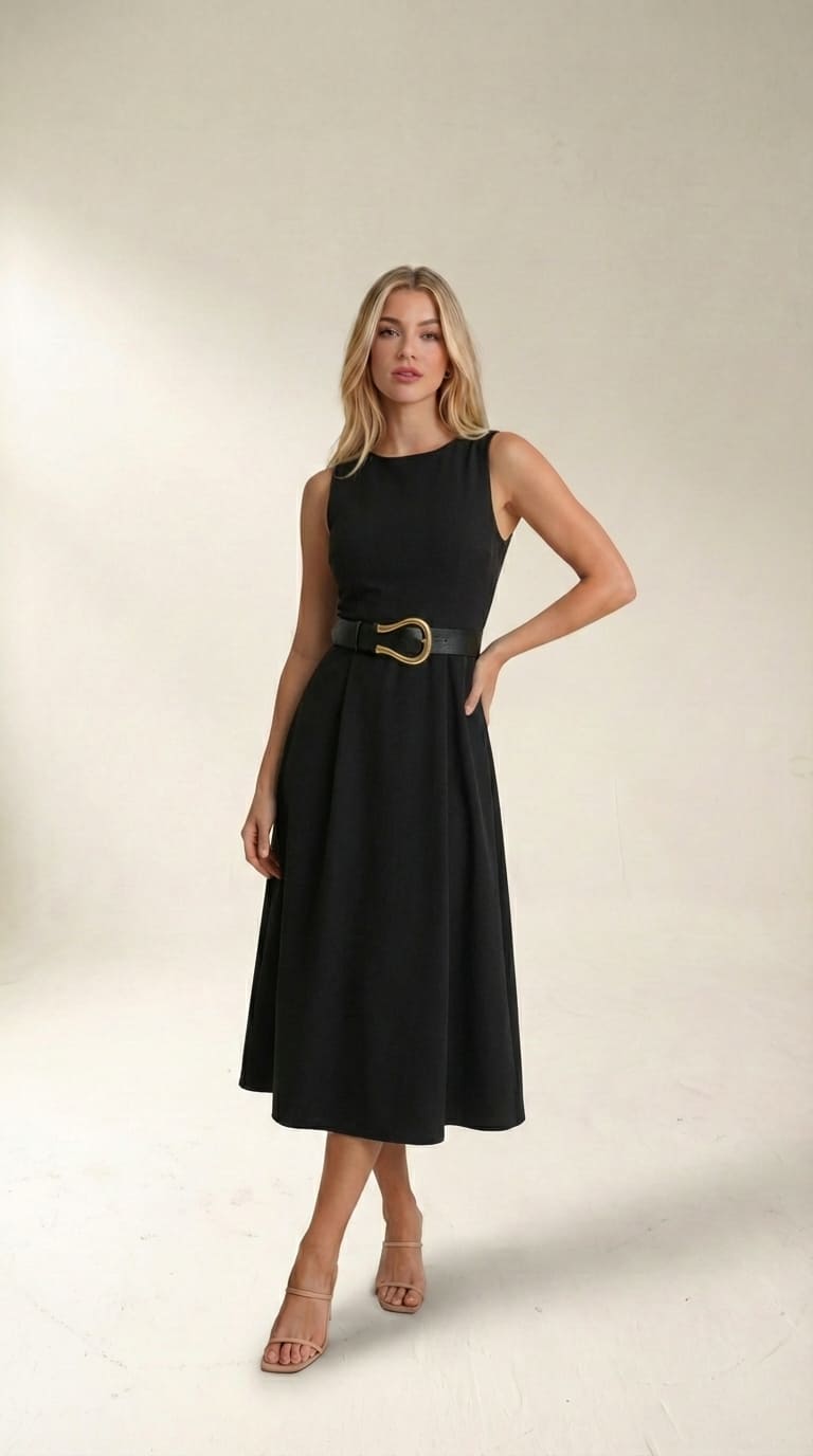 Vestido Longo Modelador Midi Maria Fernanda