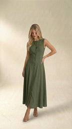 Vestido Longo Modelador Midi Angeline