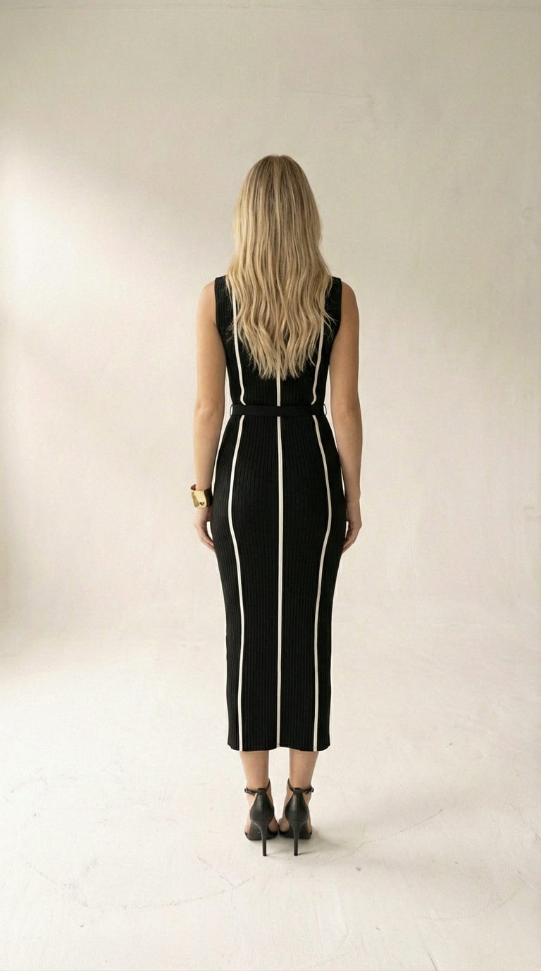 Vestido Longo Modelado Midi Heloisa