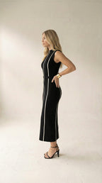 Vestido Longo Modelado Midi Heloisa