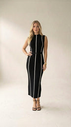 Vestido Longo Modelado Midi Heloisa
